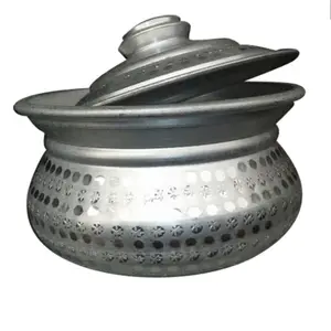 Hammered Design Sustainable Cooking Pot Rounded Shape Top Quality Food Server Copper Pot Supplier From India