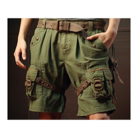 High street mode taille élastique jean shorts hommes fabricant logo personnalisé short en détresse denim camo shorts 2024