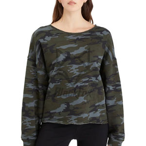 Sudadera de cuello redondo de manga larga de poliéster/algodón para mujer con capucha y lentejuelas en la parte delantera con logotipo personalizable para la temporada Otoño/Invierno - Product Image 5