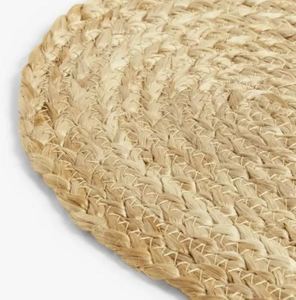 Napperon coeur en jute naturelle cadeau Saint Valentin le plus vendu napperons de chargeur tissés articles de cuisine en gros de l'Inde - Product Image 2