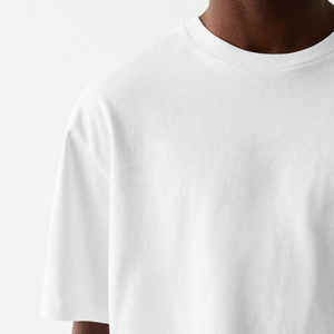 เสื้อยืดคอตตอนแบบ100% สำหรับผู้ชายเสื้อ2025ระบายอากาศได้ดีผ้าคอตตอนทรงบ็อกซี่ฟิตใหม่ - Product Image 6