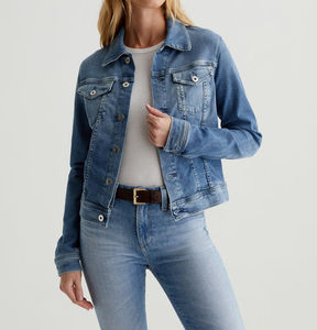 Vêtements de mode 2025 femmes veste en jean à prix abordable conception personnalisée respirant durable femmes jean veste en jean - Product Image 2