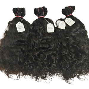 100% Natural Raw Indian Remy Skin Weft Bundles Extensiones de cabello humano virgen sin procesar a granel fabricado en la India - Product Image 4