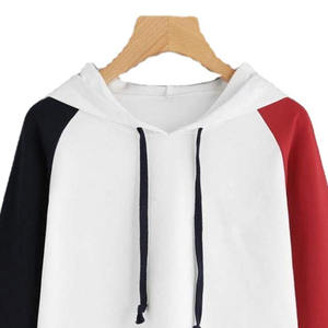 Sweat-shirts à capuche zippés courts en coton lourd à logo frontal pour femmes, pour le streetwear - Product Image 4