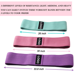 Elástico antideslizante cadera ejercicio bucle banda belleza gimnasio pierna círculo bandas de resistencia - Product Image 5