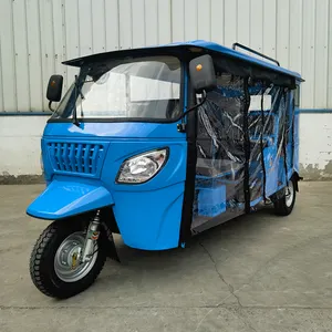 Driewielige Motorfiets Max Laden 9 Mensen Bajaj Tuktuk Driewieler 3 Wieler Taxi Trike