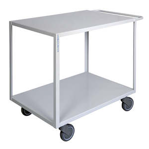 Carrito de Oficina de Dos Niveles Maxi, Construcción de Acero con Cuatro Ruedas, Capacidad de Carga de 200 kg/500 kg, Recubrimiento en Polvo, Muy Silencioso para Uso Logístico - Product Image 1