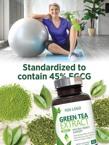 1000mg tăng cường trao đổi chất chiết xuất trà xanh cho người lớn chiết xuất trà xanh mới EGCG l-tirosina 60% L theanin - Product Image 3