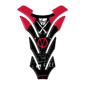 Adesivo 3D in Resina per Serbatoio Moto, Design Unico V per Vendetta - Product Image 1