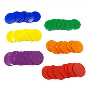 500ชิ้น6สี1นิ้วพลาสติกคณิตศาสตร์แผ่น - Product Image 4
