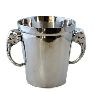 Gran oferta de lujo Cubo de vino de lujo Bañera de champán redonda Cubo de vino de plata de alta calidad Estilo único Bañera de champán de lujo Moderna - Product Image 1