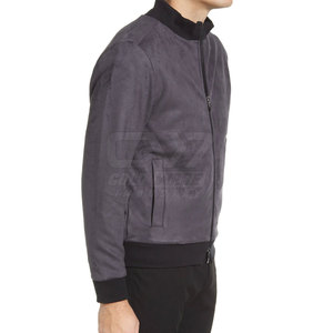 Chaqueta bomber de hombre con logotipo propio de diseño de servicio OEM, chaqueta bomber de moda de alta calidad para hombre - Product Image 3