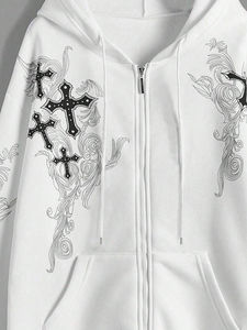 Anti-pilling, transpirable, hodies para mujer Sudaderas con capucha de lana para mujer Hip Hop Logotipo personalizado Servicio OEM disponible - Product Image 4