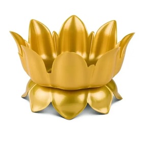 Support de lumière en T sans fosse en verre pour décor Diwali et décoration de Pâques avec des tailles de 13x13x5 centimètres. - Product Image 1