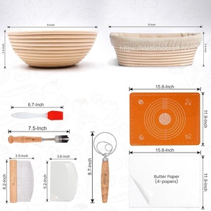 Rattan <b>Bread</b> Proofing <b>Basket</b> Oval Handmade Natural Dough Rising Bowl for Sourdough <b>Bread</b> Baking Eco-Friendly Tool - Product Image 4