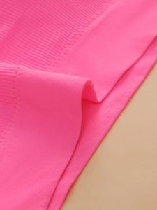 Trendy Best Selling Women's Pink Triangle Cup Bra Wire Free <b>Bikini</b> Underwear <b>Set</b> Everyday Soft Comfortable - Product Image 4