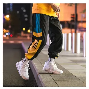 OEM özel Joggers Sweatpants erkekler rahat çizgili pantolon moda gevşek eşofman altları erkek ter pantolon spor Streetwear pantolon satış