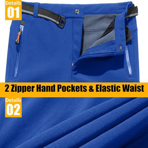 Pantalones de nieve para hombre con marca personalizada Pantalones de esquí con aislamiento impermeable para uso en invierno Etiqueta privada Opción de diseño OEM - Product Image 5