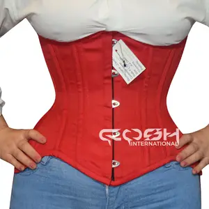 COSH CORSET Under bust Taillen training mit Stahl knochen Rotes Baumwoll korsett Entsperren Sie die Kraft des kurvigen Unterbrust-Taillen trainings korsetts