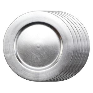 Plato de Presentación de Acero Inoxidable Color Plata para Eventos, Realza Cualquier Ocasión, Belleza Dorada, Sofisticación Atemporal - Product Image 1