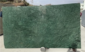 Modern Green <strong>Marble</strong> Blocks Natural Travertine with <strong>White</strong> Calcite for Floor Kitchen Villa Apartment Featuring Slab Countertop - Product Image 6