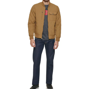 Blouson Bomber Décontracté en Toile Coupe-Vent à Manches Longues pour Homme, Collection Automne-Hiver 2026, Personnalisable avec Broderie Frontale pour la Personnalisation - Product Image 4