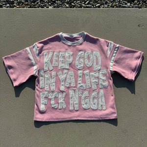 T-shirt tricoté sur mesure en coton pour hommes tissu pur coton fournisseur OEM respirant doux t-shirt décontracté à manches courtes - Product Image 3