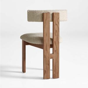 Hôtel et restaurant modernes dinant le matériel en bois de chaises et le tissu crème pour des meubles de salle à manger - Product Image 2