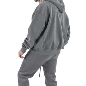 Sweat-shirt à capuche épais et surdimensionné pour hommes, sweat-shirt à col rond épais à la mode avec logo personnalisé, sweat-shirt vierge pour la vente en gros - Product Image 6