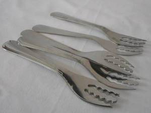 ชุดเครื่องครัวสแตนเลสสตีลแบบมีด้ามจับสีฟ้า3ชิ้นสำหรับงานแต่งงานงานปาร์ตี้บนโต๊ะชุดเสิร์ฟเครื่องครัว - Product Image 5