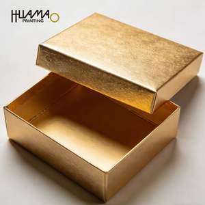 Caja de Regalo Personalizada con Lámina Dorada para Chocolates, Caja de Calidad Alimentaria con Inserto para Galletas de Chocolate y Bombones, Empaque al por Mayor para Dulces - Product Image 2