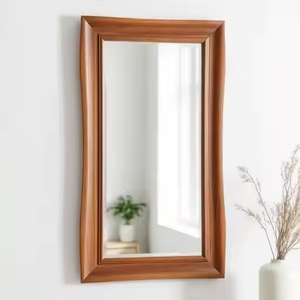 Timeless Handcrafted Wooden <b>Wall</b> <b>Mirror</b> with Rustic Elegance for Every Room by Azora Industries - Product Image 1