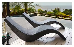 Chaise longue de luxe en teck massif pour extérieur, résistante aux intempéries, pour villa, piscine, plage, hôtel, jardin, mobilier de salon - Product Image 5