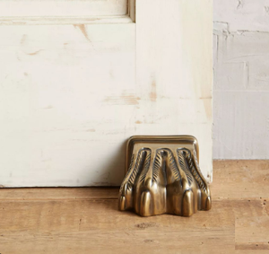 Tapón de puerta de ciruela en forma de oro artesanal de Metal a prueba de óxido para oficina, hogar, tipo de puerta, tapón de la India - Product Image 4