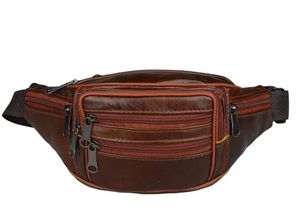 Mens Vintage Leather Bum Bag Waist Pack <b>Pouch</b> Outdoor Hiking Motorcycle <b>Work</b> Bag - Product Image 6