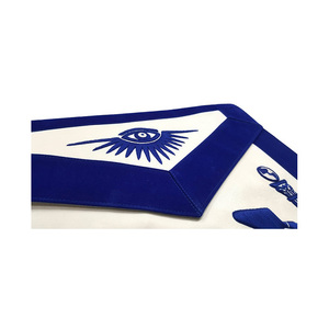 Cinturón de Logia Azul de la Hermandad Past Master, Color y Tamaño Personalizados, Terciopelo Étnico, Uso en Catedral, Todas las Temporadas - Product Image 3