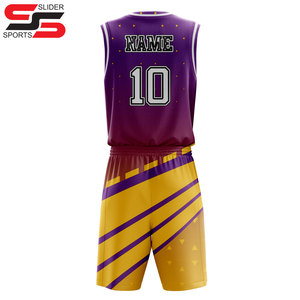 Maillot de basket-ball personnalisé, créez votre propre vêtement de basket-ball, sublimation, jeunesse pour homme et femme, ensemble d'uniformes de basket-ball réversibles - Product Image 2