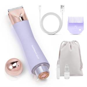 Rasoir électrique pour femmes 2-en-1, mini épilateur sans fil humide/sec, étanche IPX7 pour le visage, le bikini, les jambes, les bras, le corps - Product Image 6