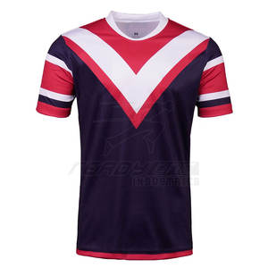 Maillot de rugby junior avec couleurs scolaires et panneaux respirants pour mouvement actif Maillot de rugby coupe ajustée - Product Image 1