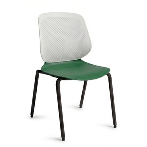 Nueva Silla de Oficina Moderna de Malla Plástica con Reposabrazos Metálicos, Base Giratoria Ajustable con Ruedas, Asiento Ergonómico para Uso en Oficina - Product Image 4