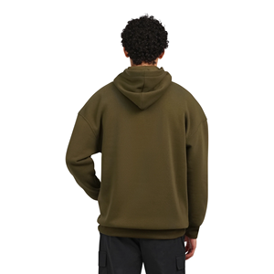 OEM Design de logo personnalisé Sweats à capuche pour hommes coupe normale 100% coton polaire vert olive Impression graphique personnalisée hiver BD - Product Image 2