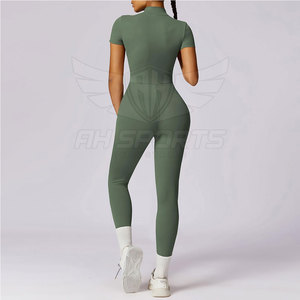 จั๊มสูทโยคะระบายอากาศได้เอวสูงปรับแต่งได้สำหรับผู้หญิงบอดี้สูทเข้ารูปและรัดรูปตัวยาว - Product Image 5