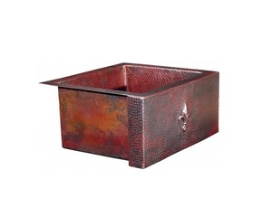 Évier martelé en cuivre de qualité supérieure de forme ronde pour l'évier de bassin d'ustensiles de cuisine d'utilisation de salle de bains en vrac - Product Image 6