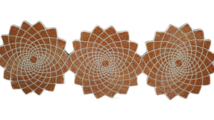 แผ่นรองจานปักลายลูกปัดดอกไม้ทำจากวัสดุยางที่ทนทานเสื่อปูโต๊ะกันลื่นสำหรับทุกวัน - Product Image 5