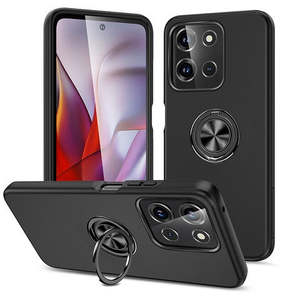 Funda Pintada al Óleo para Moto G 2026 G 5G 2025 G Play 2026 con Anillo Magnético Plano y Soporte, Color Negro - Product Image 1