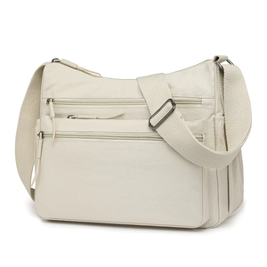 Bolso Bandolera de Nailon de Media Luna para Mujer, con Cierre de Cremallera y Logotipo Personalizado - Product Image 1