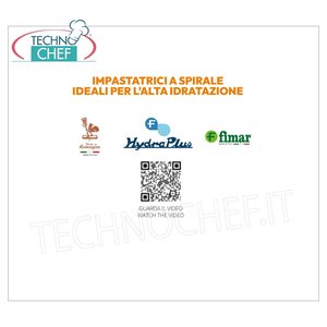 Mezcladora Espiral de Alta Hidratación FIMAR de 50 kg para Panadería, Cabezal Elevable y Tazón Fijo, Controles Mecánicos para Harina de Trigo y Maíz - Product Image 2