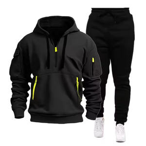 Conjunto Deportivo de Entrenamiento para Hombre al por Mayor, Trajes Deportivos Personalizados, Sudadera y Pantalones, Conjunto de Dos Piezas, Chándal para Correr - Product Image 2