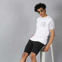 Camiseta de Manga Corta para Hombre, Unisex, 100% Algodón, Transpirable, Estilo Urbano, Personalizable con Logotipo Impreso Digital, Venta al Por Mayor OEM/ODM
