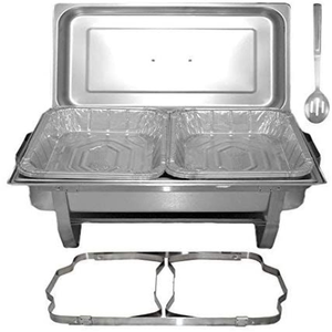 Set of 2 Chaffing Dish Made with Stainless Steel Food Warmers Buffet for Catering Serving Dish for Wedding Restaurant - Product Image 2